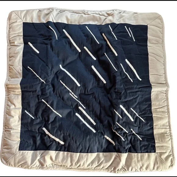 NEW Pottery Barn Star Wars Euro Sham 26” quilted Lightspeed gray and navy blue - Picture 1 of 3